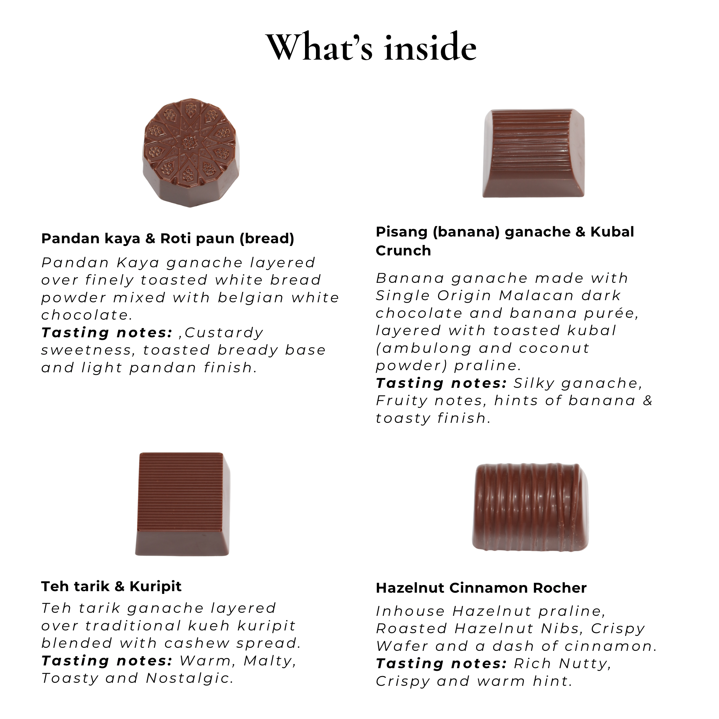 9 pieces Bonbons (Non-Coloured)